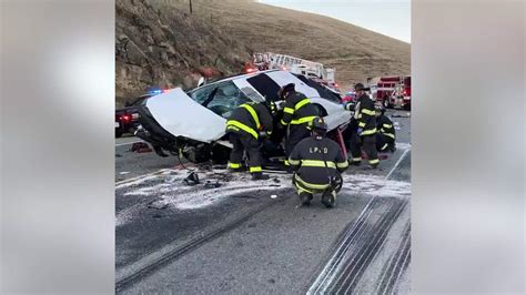 Police say there were no injuries, and the area remains. . Fatal car accident on 580 altamont pass today